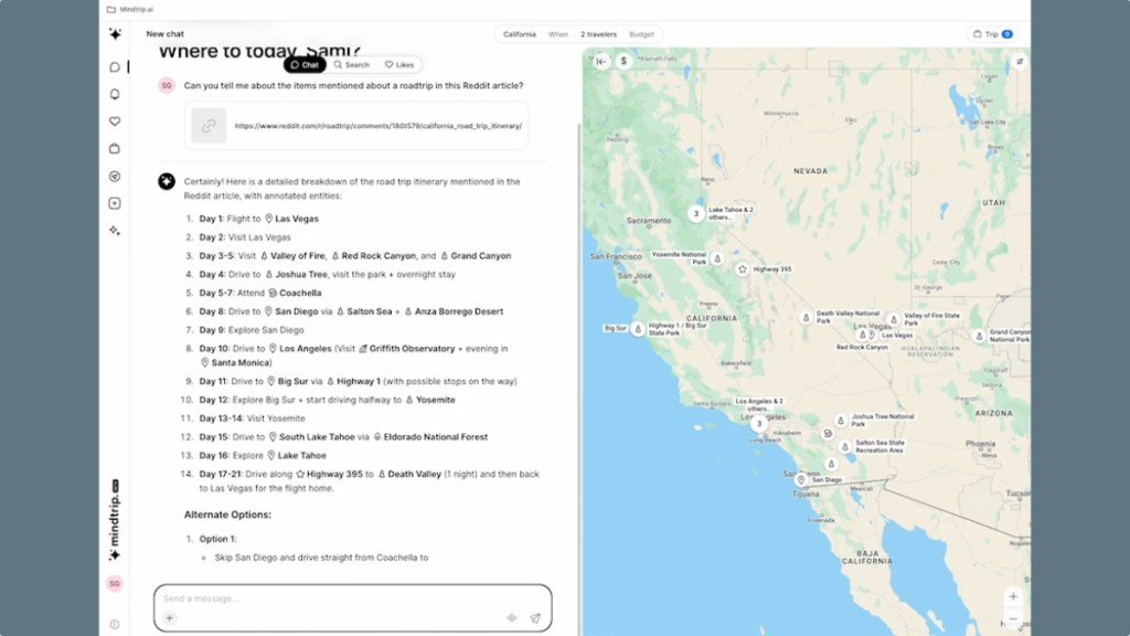 Fitur baru dari startup perjalanan Mindtrip memungkinkan Anda membuat itinerary dari tangkapan layar, video YouTube, atau TikTok